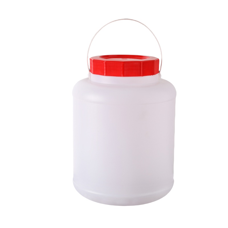 Empty Plastic Containers with Handle and Lid